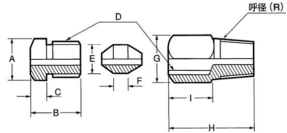コンプレッションフィッテング(プッシュ型)