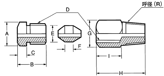 コンプレッションフィッテング（プッシュ型）