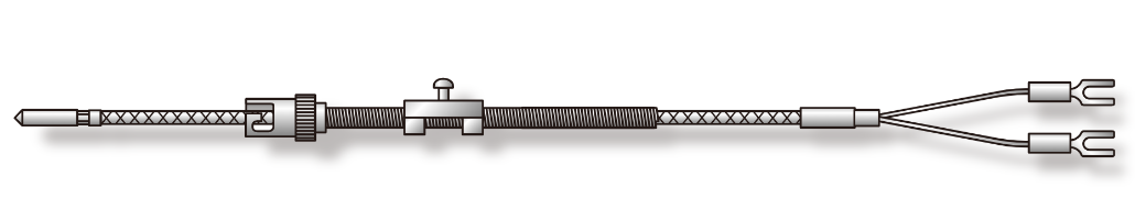 バヨネットキャップ付圧接式熱電対
